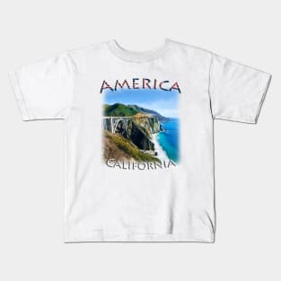 America - California - Pfeiffer Big Sur Kids T-Shirt